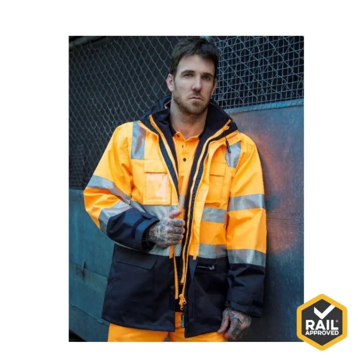 Picture of PMB2G, Premium 5 in 1 Ripstop Rain Jacket, 3M Tape, Rail Spec